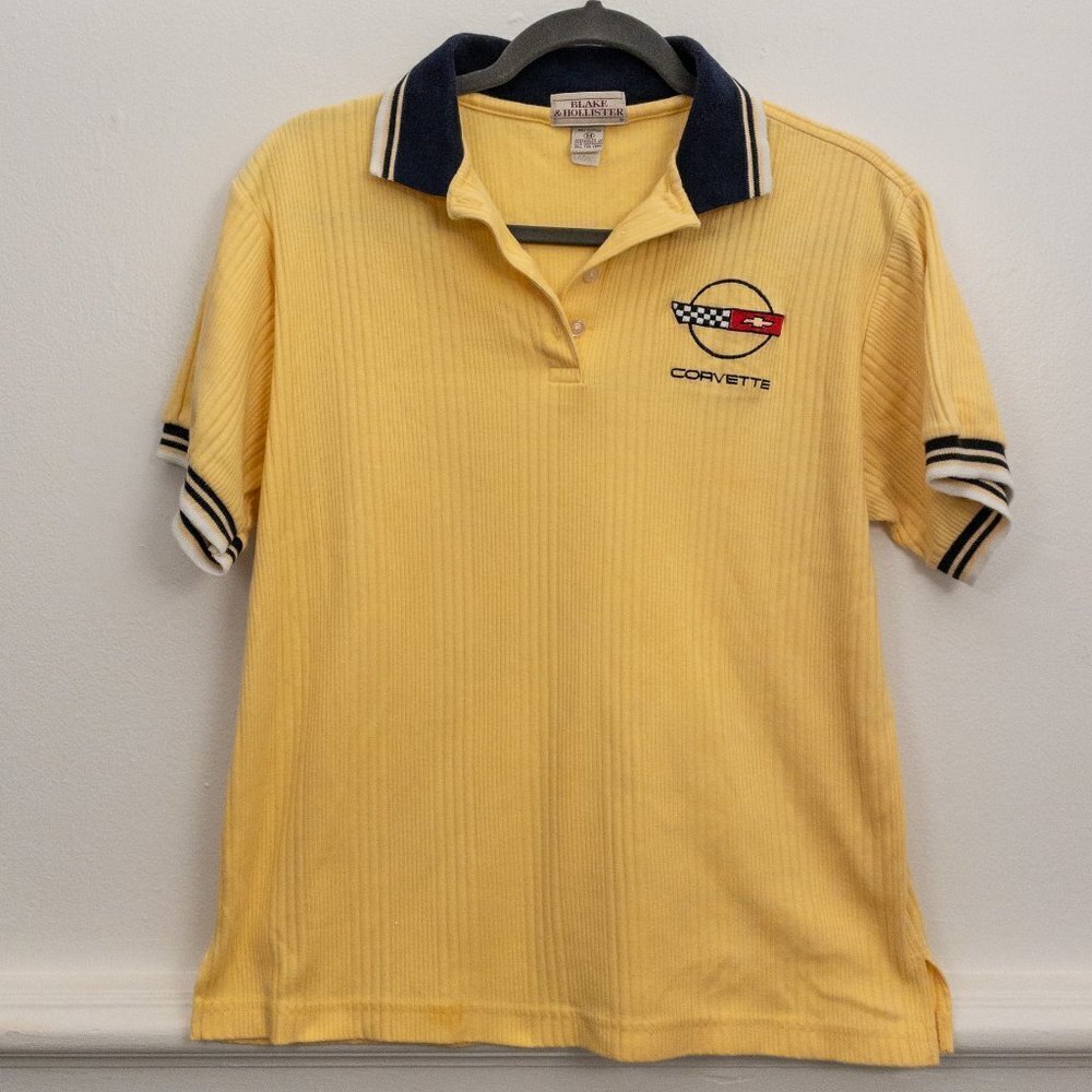 Vintage Blake & Hollister Corvette Polo Shirt – Yellow, Size M
